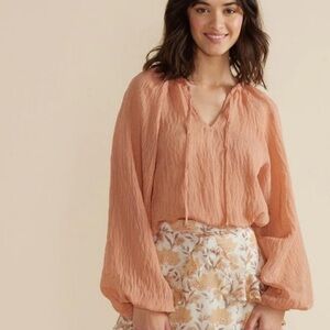 Minkpink,by UO, Women's Nerang Semi-Sheer Blouse - Gorgeous, S